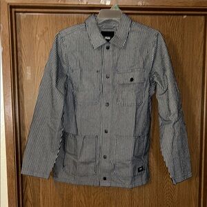 Vans Striped Work Jacket
Never be worn
Thicker material 
slim fitting